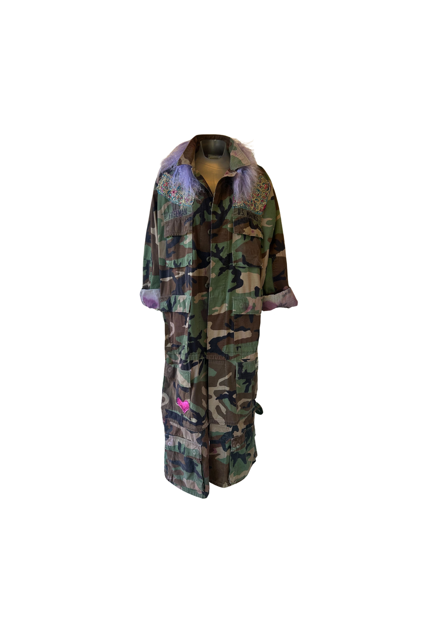 Royal Purple Camo Duster