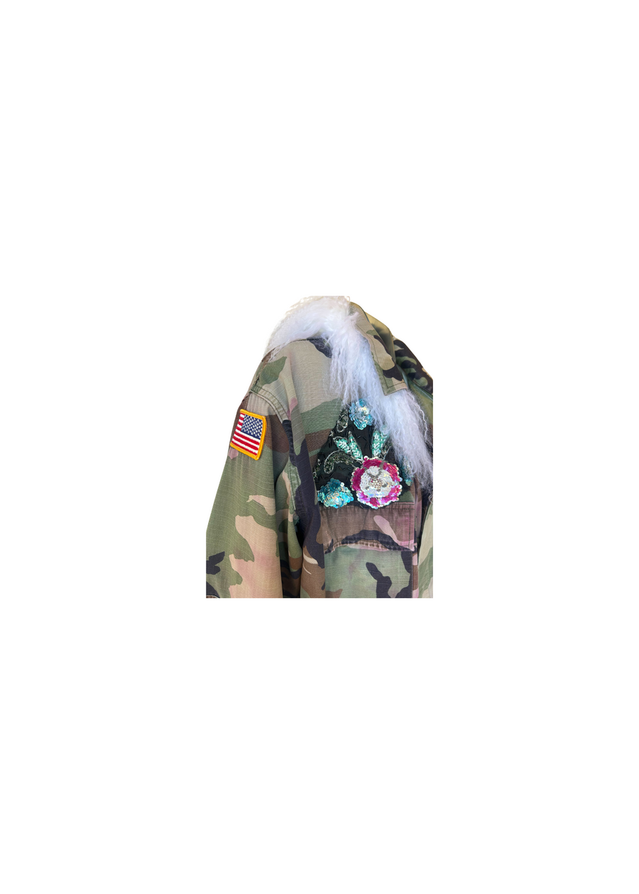 Cropped Camo Jacket