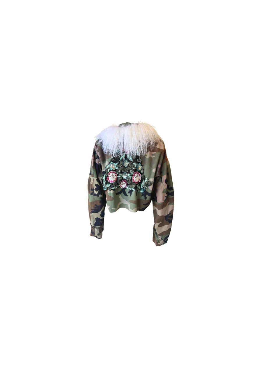 Cropped Camo Jacket